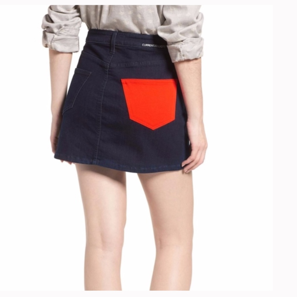 Current/Elliott Denim Mini Skirt